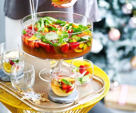 Pimm's is a gin-based liquor infused with liqueur, fruit juices and spices. Coconut Jam Drops, Pimms Punch, Jam Drops Recipe, Cocktail Punch, Fruit Cake Recipe Christmas, Coconut Curry Recipes, Coconut Jam, Christmas Cakes Easy, Gelato Recipe