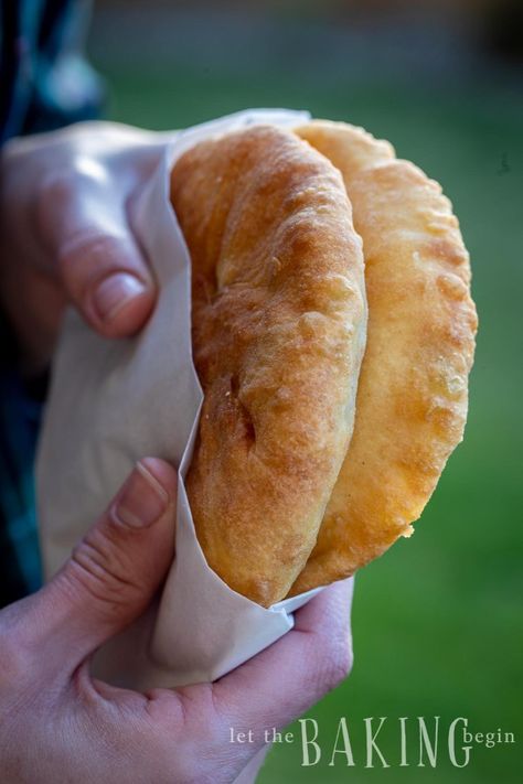 Piroshky - Quick, Easy, No-Yeast Recipe - Let the Baking Begin! Meat Piroshki Recipe, Piroshky Recipe, Best Donut Recipe, Buttery Mashed Potatoes, Homemade Crackers, Leftover Mashed Potatoes, Fry Bread, Hand Pies, Green Onion