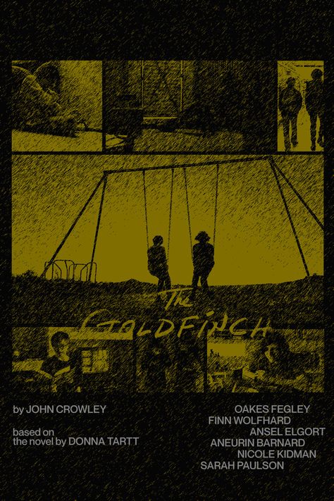 The Goldfinch Movie Poster, Pinegrove Poster, The Goldfinch Poster, Goldfinch Poster, Bsd Poster, The Goldfinch, Grunge Posters, Edits Aesthetic, Unknown Pleasures