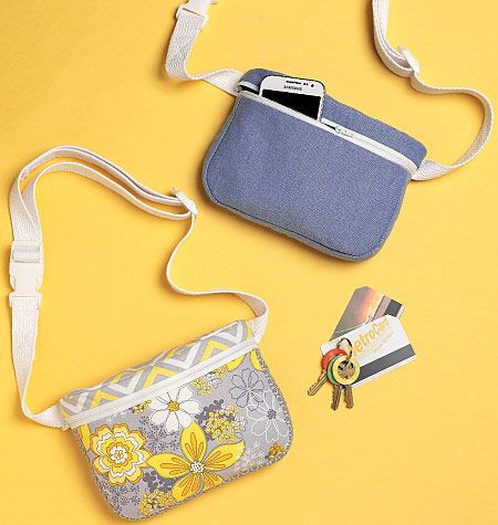 Kwik Sew 4165 Zip-Closure Belly Bags sewing pattern Fanny Bag Pattern, Fanny Pack Pattern, Kwik Sew Patterns, Belly Bag, Sew Patterns, Fanny Bag, Diy Bags Patterns, Kwik Sew, Sew Ins