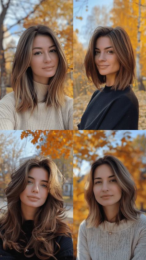 30 Low-Maintenance Medium-Length Haircuts Perfect for On-the-Go Women Mom Hair Cut Ideas, Hair Cuts Women Medium Length, Hairstyles For Mid 30's For Women, Mid Length Mom Haircuts, Low Maintenance Haircut Medium Length, Hair Cuts For Postpartum, Low Maintenance Lob Haircut, Mid Length Haircut Brunette, Easy Low Maintenance Haircuts