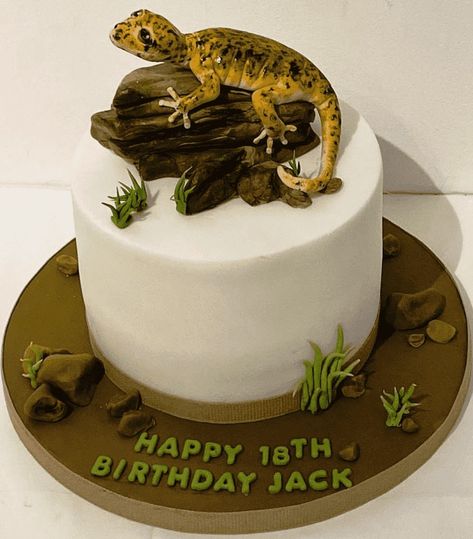 Gecko Birthday Cake Ideas Images (Pictures) Lizard Birthday Cake Ideas, Gecko Birthday Cake, Gecko Cake, Reptile Cake, Marvel Cake, Baker Cake, Cake Designs Images, Animal Cakes, Birthday Cake Ideas