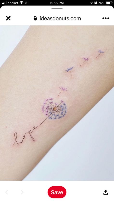 Dandelion Mom Daughter Tattoo, Mother Daughter Tattoos Dandelion, Yellow Dandelion Tattoo Design, Colourful Dandelion Tattoo, Girlie Tattoos, Dandelion Child Tattoo, Vintage Tattoos, Scripture Tattoos, Biblical Tattoos