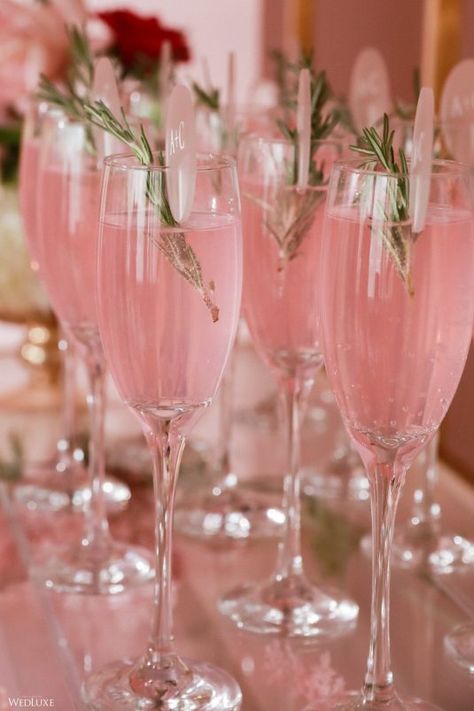 Pink Wedding Drinks, Sweet 16 Mocktail, Pretty Pink Cocktails, Pink Wedding Cocktails, Pink Theme 50th Birthday, Rose Brunch Party, Pink Elegant Birthday Party, Pink Dance Party, Pink Cocktail Bar