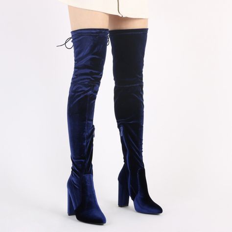 Step up your thigh high game in Annie luxe Velvet long boots.Featuring pure glam… Velvet Thigh High Boots, Boots For Woman, Public Desire, Long Boots, Thick Heels, Line Jackets, Mid Heel, Thigh High Boots, Fall Wardrobe