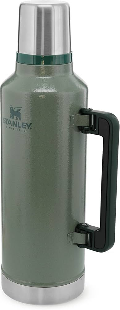 Stanley Classic Legendary Thermos Flask 2.3L - Keeps Hot or Cold For 45 Hours - BPA-Free Thermal Flask - Stainless Steel Leakproof Coffee Flask - Flask For Hot Drink - Dishwasher Safe - Green : Amazon.co.uk: Home & Kitchen Stanley Flask, Stanley Thermos, Coffee Flask, Thermal Flask, Thermos Flask, Wide Mouth Bottle, Stainless Steel Thermos, Drink Containers, Vacuum Bottle