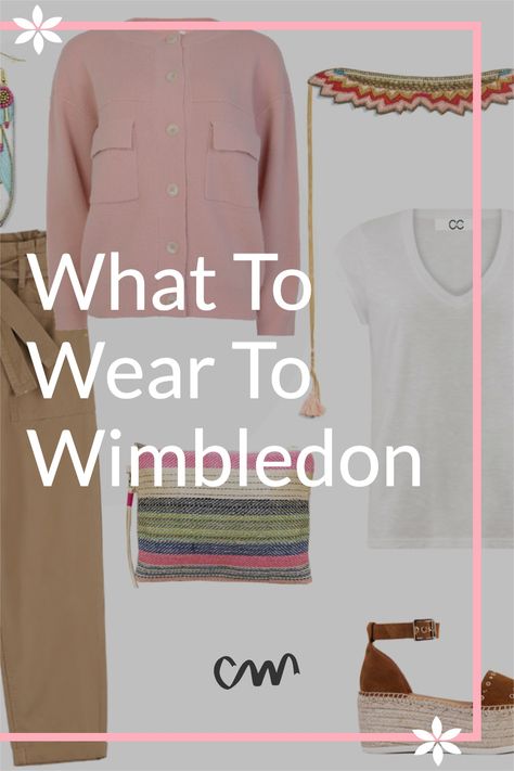 What to wear to Wimbledon this season ? Is there a spectator dress code ? Choose from our 7 top outfits to gain you the advantage when it comes to court side chic. What To Wear To Wimbledon Outfit, Wimbledon Outfit Women, Wimbledon Dress Code, Wimbledon Tennis, Women's Outfits, Elegant Blouses, Long Style, Wimbledon, Styling Tips