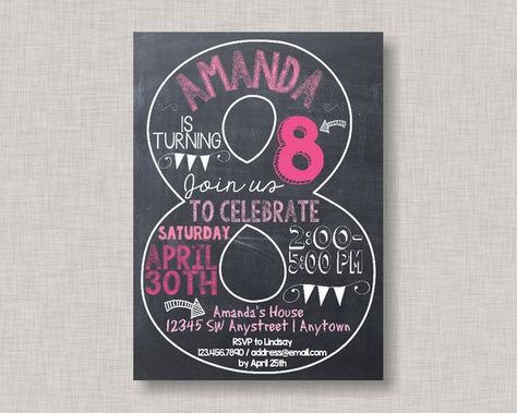 Bowling Birthday Party, Soccer Birthday Parties, Invitation Photo, Chalkboard Invitation, Birthday Presents For Mom, Chalkboard Poster Birthday, Farm Birthday Party, Boy Birthday Invitations, Bday Girl