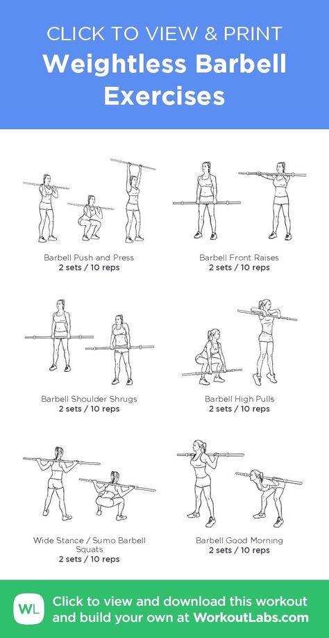 Barbell Workout For Women, Barbell Good Morning, Barbell Exercises, Home Strength Training, Workout Labs, Workout Programs For Women, Post Pregnancy Workout, Arm Workout Women, Easy At Home Workouts