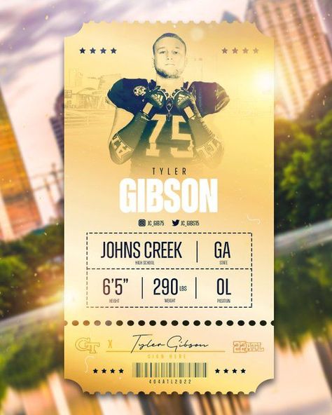 College Recruiting Graphics, Recruiting Graphics, College Sports Graphics, Red Towel, Sports Banners, School Magazine, Sport Graphics, College Recruiting, Team Poster