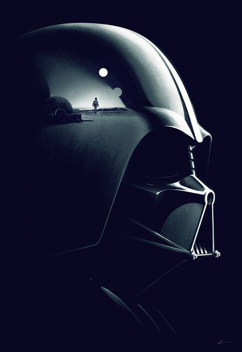 Star Wars - Episode IV - A New Hope by Phantom City Creative Poster Grafico, Star Wars Illustration, Darth Vader Star Wars, Anakin Vader, Dark Vador, Star Wars Tattoo, Star Wars Film, Star Wars Wallpaper, Darth Maul