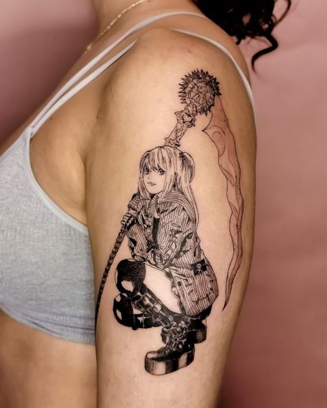 Attack On Titan Tattoo, L Tattoo, Manga Tattoo, Note Tattoo, Misa Amane, Anime Tattoo, Image Swag, Tattoo Style Drawings, Dainty Tattoos