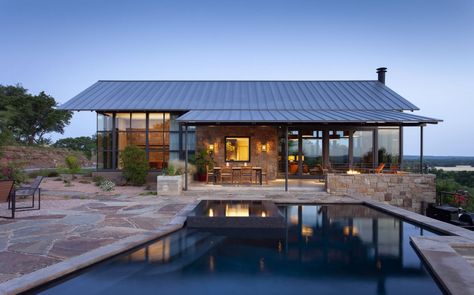 Rustic Ranch Interior Design, Texas Ranch Style Homes Interior, Tiny Ranch House, Desert Ranch House, Texas Ranch Style Homes, Ranch Style Homes Interior, Texas Ranch House, Barn Pool, Shelter House