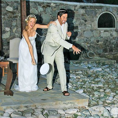 The Greek tradition of plate smashing is a must at the ceremony! Plate Smashing, Jennifer Finnigan, Orthodox Wedding Candles, Greek Wedding Candles, Greek Wedding Traditions, Unique Wedding Ceremony Ideas, Simple Wedding Reception, Greek Tradition, Orthodox Wedding