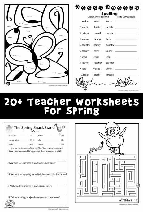 Over 20 free printable spring worksheets covering science, math, reading and language arts. Teacher Worksheets Lesson Plans, Spring Math Worksheets, Probability Worksheets, Spring Worksheet, Writing Printables, Easter Worksheets, Letter Worksheets For Preschool, Online Textbook, Literacy Worksheets