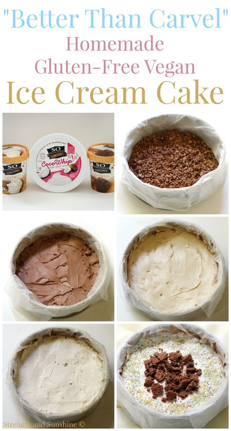 Ice Cream Cake Frosting, Cake Frosting Recipes, Dairy Free Ice Cream Cake, Vegan Ice Cream Cake, Carvel Ice Cream Cake, Carvel Ice Cream, Cake Light, Ice Cream Cake Recipe, Dairy Free Ice Cream