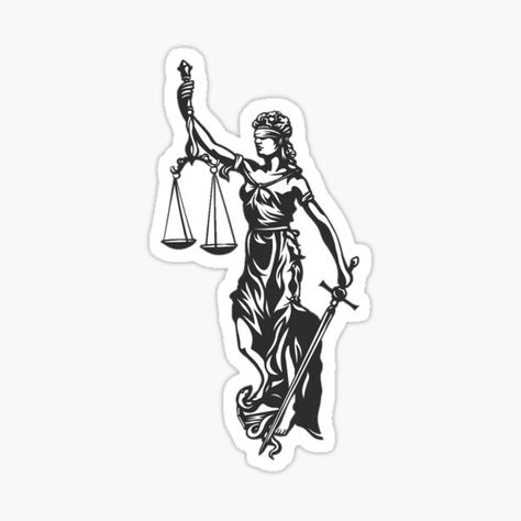 Lady Justice Stickers | Redbubble Lawyer Stickers Aesthetic, Law Stickers Aesthetic, Lady Justice Aesthetic, Lawyer Stickers, Law Stickers, Vintage Aesthetic Stickers Printables, Justice Tattoo, Law Office Decor, Attorney Gifts