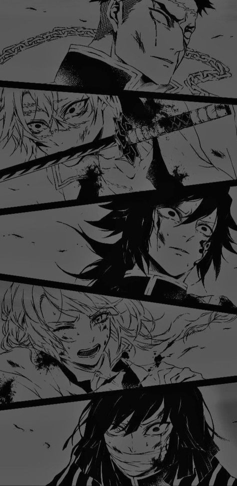 Demon Slayer Dark Wallpaper, Demon Slayer Black Wallpaper, Kny Wallpapers Manga, Demon Slayer Manga Wallpaper, Demon Slayer Black And White, 1080p Anime Wallpaper, Anime Wallpaper Phone, Edgy Wallpaper, Anime Artwork Wallpaper