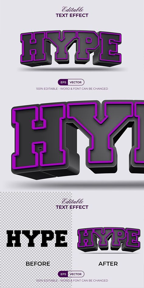 3D Text Effect Hype Style Hype Logo Design, 3d Text Photoshop Tutorial, 3d Text Illustrator, Text Effects Illustrator, 3d Text Design, 3d Text Photoshop, Text Effects Photoshop, Photoshop Tutorial Text, 3d Fonts