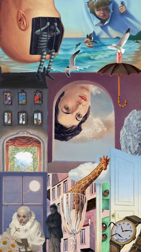 Magritte Inspired Art, Surrealism Moodboard, René Magritte, Rene Magritte, Surreal Art, Create Collage, Creative Play, Connect With People, Your Aesthetic