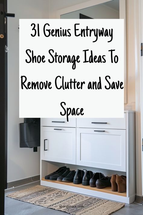 Anyone who’s ever lived in a small apartment or home knows that storage space is always at a premium. Ya’ don’t got any, really! And when it comes to shoes, that can be especially true. After all, you can only fit so many pairs of shoes in your closet! That’s why you have to take […] Porch Shoe And Coat Storage, Front Closet Shoe Storage, Cute Shoe Storage Ideas, Attractive Shoe Storage, Repurposed Furniture Shoe Storage, Narrow Entry Way Shoe Storage Ideas, Small Entrance Shoe Storage Ideas, Croc Storage Ideas, Shoe Organizer Storage Ideas