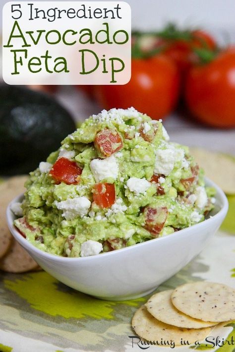 Avocado Feta Dip recipe Holidays Snacks, Avocado Feta Dip, Healthy Super Bowl Snacks, Vegetarian Super Bowl, Gameday Snacks, Healthy Super Bowl, Super Bowl Snacks, Healthy Superbowl, Mediterranean Flavors