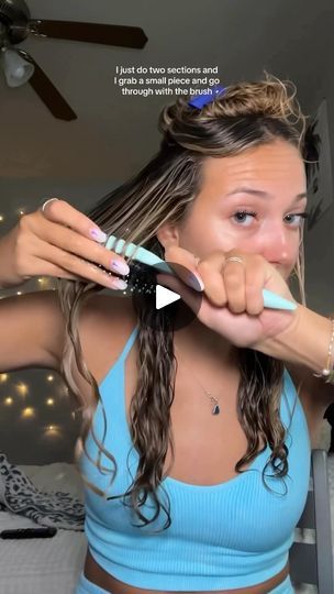 9.5K views · 674 reactions | Are you trying to cut down styling time?  Checkout @hannahsparks27 post details ⬇️⬇️  I will never stop posting about the #bouncecurl define styling brush, with results like that can you blame me? 🫣  #curlyhair #curlyhairroutine #curlyhairproducts #curlygirl #curlyhairtutorial | Bounce Curl | Wavy Curly Coily Hair Products | bouncecurl · Original audio Brush Coiling Curly Hair, Curl Define Brush, Coily Hair Products, Bounce Curl Brush, Curly Hair Routine Denman Brush, Bouncecurl Defining Brush, Boar Bristle Brush Curly Hair, Curl Brush, Curly Coily Hair