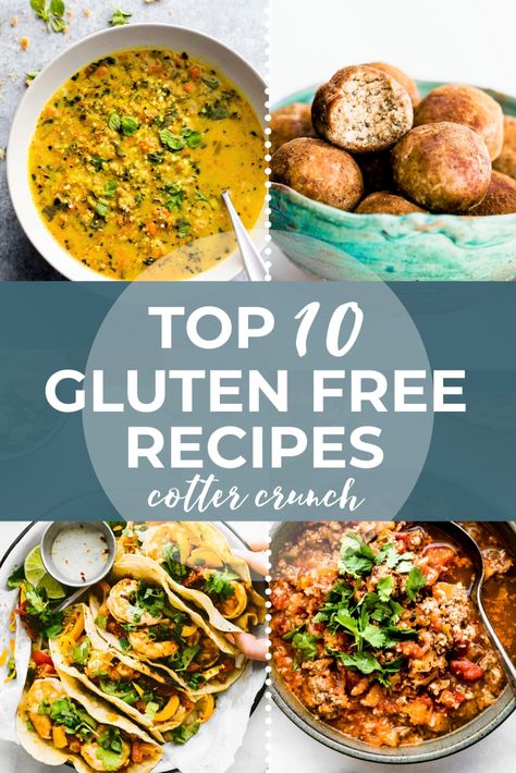 Here are my top 10 recipes of 2019! Find out what paleo, vegan, dairy free, and gluten free recipes were the most popular with, YOU, my Cotter Crunch readers! #glutenfree Gluten Free Lasagna, Gluten Free Meal Plan, Baked Veggies, Gluten Free Recipes For Dinner, Free Meal Plans, Paleo Vegan, Gluten Free Dinner, Healthy Soup Recipes, Free Christmas