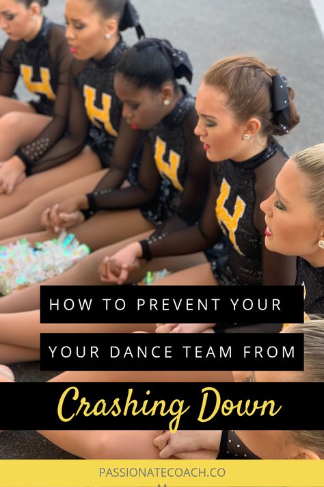 Many dancers struggle with a fear of failure, so they hold back and dance small at competitions and performances. Don't let your dance team be afraid to strive for their goals!  dance team ideas, dance team, bonding, dance coach tips, drill team #dance #dancers #dancetips #coachadvice Dance Team Bonding Ideas, Dance Team Coach, Dance Team Hairstyles, Drill Team, Dance Team Uniforms, Dance Coach, Dance Team Gifts, High School Dance, Team Fundraiser