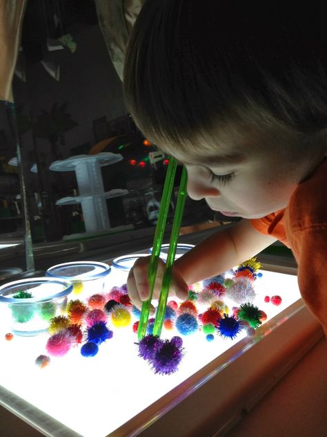 Light Box Activities, Child Playing, Reggio Inspired, Light Board, Sensory Room, Sensory Table, Fine Motor Activities, Motor Activities, Reggio Emilia