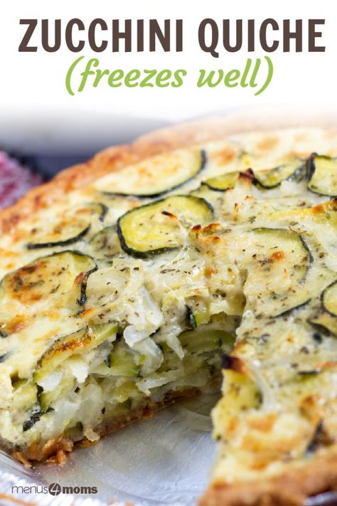 Zucchini Quiche Recipes, Zucchini Quiche, Zucchini Side Dishes, Yellow Squash Recipes, Quiche Recipes Easy, Cheesy Zucchini, Quiche Lorraine, Flaky Crust, Quiche Recipes