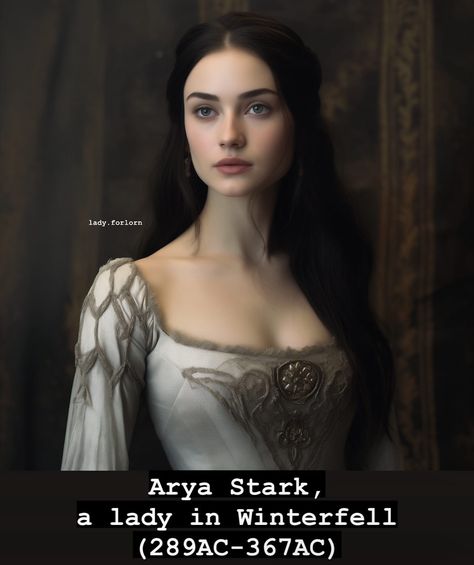 Stark Dress Game Of Thrones, House Stark Oc, House Stark Dress, Game Of Thrones Oc Character, Lyarra Stark, Stark Oc, Arya Stark Art, Got Stark, Stark Targaryen