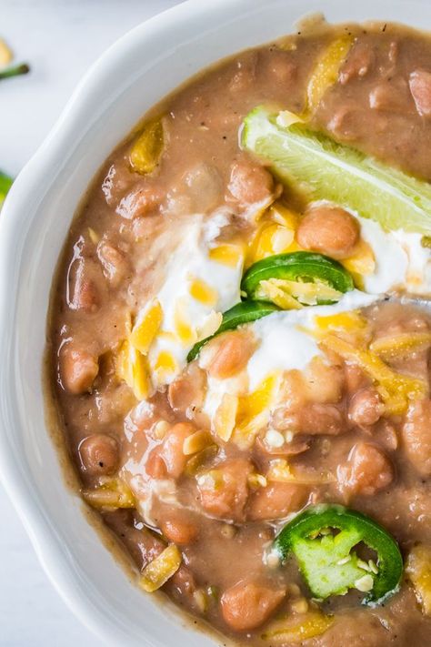 Tejano Beans, Mayo Coba Beans Recipes, Mexican Bean Recipes, Leftover Pinto Bean Recipes, Mexican Pinto Bean Recipes, Canned Pinto Bean Recipes, Cheesy Pinto Beans, Southwest Beans, Pinto Beans With Ground Beef