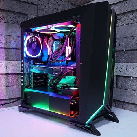 Hows your gaming set up? Check out this RM12K High End Gaming Rig from @idealtechmy  CPU: Intel Core I7 8700K Cooler: NZXT Kraken X52 Cooler MOBO: ASUS ROG STRIX Z370F Gaming RAM: GSKill TridentZ RGB 2x8GB DDR4 3200mhz GPU: ASUS ROG STRIX GTX1080 Advance 8GB DDR5X PSU: FSP Hydro PTM 750W 80 Platinum PSU Case: Corsair SPEC Omega RGB Black SSD: Samsung 860 EVO M.2 250GB SSD HDD: Seagate 1TB Barracuda HDD Monitor: ASUS 27" PG279Q Fan: NZXT AER RGB 120 Triple Pack OS: Microsoft Windows 10 Home 64Bit Gaming Ideas, Build A Pc, Pc Builds, Gaming Design, Gaming Pc Build, Gamer Girls, Special Games, Custom Computer, Custom Pc