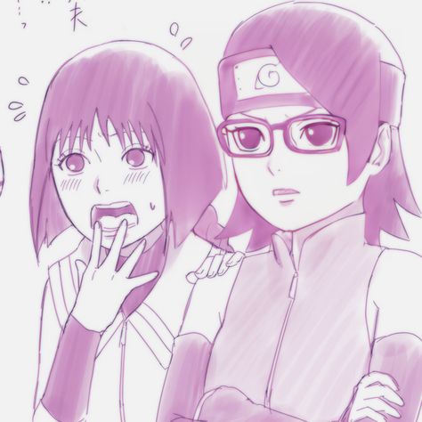 Sumire And Sarada, Sarada And Sumire, Boruto Sumire, Uchiha Princess, Boruto Fanart, Boruto And Sarada, Boruto Characters, Boruto Naruto Next Generations, Naruto And Hinata