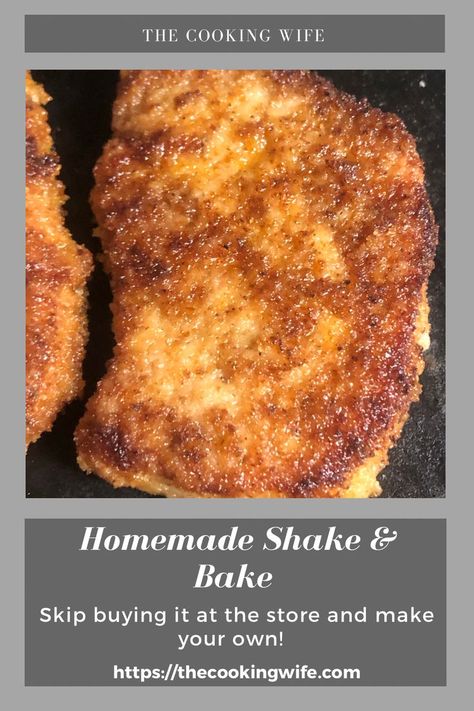 Shake And Bake Fish, Shack And Bake Chicken, Shake And Bake Recipes Homemade, Home Made Shake And Bake For Chicken, Copycat Shake And Bake Chicken, Diy Shake And Bake Chicken, Shake Bake Chicken Recipe, Shake And Bake Copycat Recipe, Homemade Shake And Bake Pork Chops