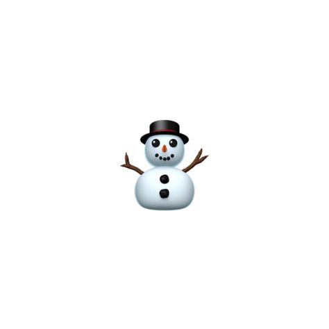 Snowman Emoji, Iphone