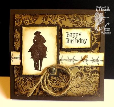 Birthday Cowboy Cowboy Christmas Cards, Horse Cards, Masculine Birthday Cards, Boy Cards, Spellbinders Cards, Birthday Cards For Men, Fun Fold Cards, Male Cards, Masculine Cards