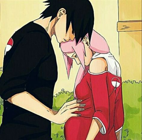 SasuSaku ❤ Sakura Pregnant, Anime Pregnant, Sasuke Cosplay, Sasuke Sakura Sarada, Naruto Couples, Naruto Teams, Sasuke Sakura, Naruto Sasuke Sakura, Naruto Shippuden Characters