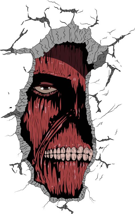 Wall Titan Wall Titan, Hide Face, Fotografi Digital, Anime Tshirt, Anime Posters, Wall Drawing, Anime Wall Art, Madara Uchiha, Anime Stickers