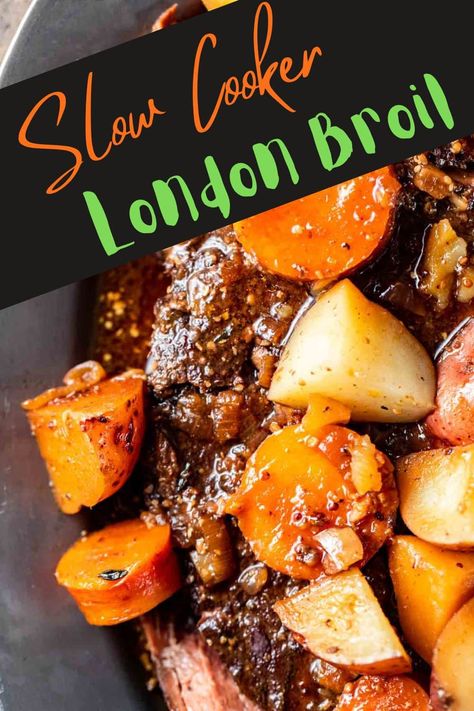 London Broil Beef Stew, London Broil Crock Pot Recipe, Slow Cooker London Broil, Crockpot London Broil, Jerky Recipes Dehydrator, London Broil Steak, London Broil Recipe, Cooking London Broil, Slow Cooker Recipes Beef Stew