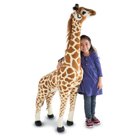 Melissa+&+Doug+Giant+Plush+Giraffe+-+Mindware.com Giant Giraffe Stuffed Animal, Stuffed Giraffe, Big Stuffed Animal, Giant Stuffed Animals, Giraffe Stuffed Animal, Giant Plush, Giraffe Toy, Hugs And Cuddles, Melissa And Doug