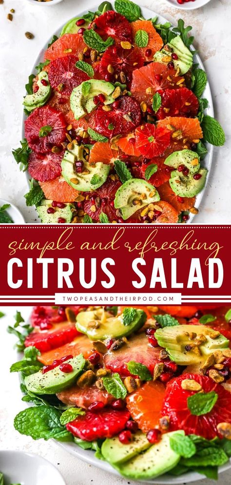 Grapefruit Recipes, Salad Simple, Grapefruit Salad, Pistachio Salad, Citrus Dressing, Pomegranate Salad, Avocado Salad Recipes, Beautiful Salad, Citrus Salad