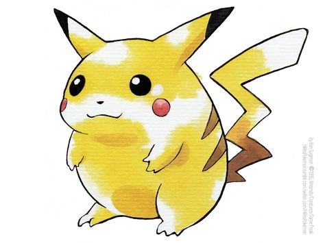 Ken Sugimori Art, Original Pikachu, Pokeball Wallpaper, Pokemon Illustration, Poke Mon, Pikachu Tattoo, Old Pokemon, Pokemon W, Pokemon Official