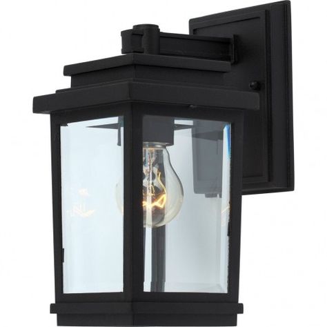 Black Outdoor Wall Lights, Outdoor Sconces, Outdoor Wall Lantern, Outdoor Light, Solar Lights Garden, Wall Lantern, Outdoor Wall Lights, Beveled Glass, Exterior Lighting