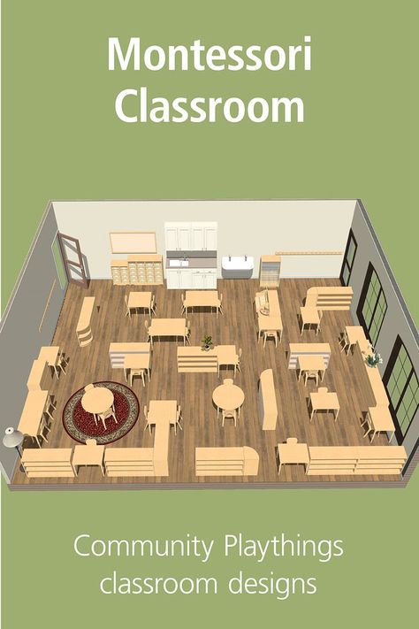 Montessori Classroom Floor Plan Montessori Classroom Layout, Classroom Floor Plan, Daycare School, Montessori Elementary, Classroom Layout, Montessori Classroom, Classroom Design, Classroom Setting, Learning Environments