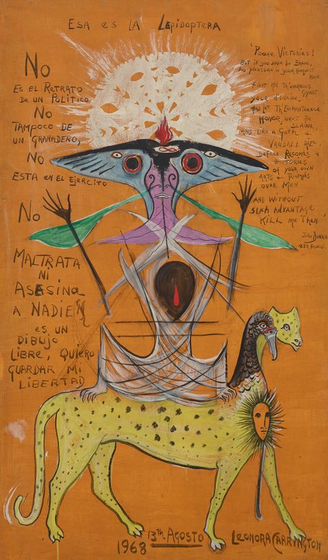 Lepidoptera Leonora Carrington Art, Leonora Carrington, Max Ernst, Spiritual Art, Museum Of Modern Art, Female Artists, Art History, Find Art, Sale Artwork