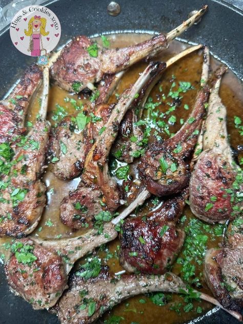 Marinated Lamb Chops Lamb Chops Recipes, Veal Chop Recipes, Marinated Lamb Chops, Lamb Sides, Lamb Side Dishes, Veal Chop, Crockpot Pasta, Savory Dessert, Marinated Lamb