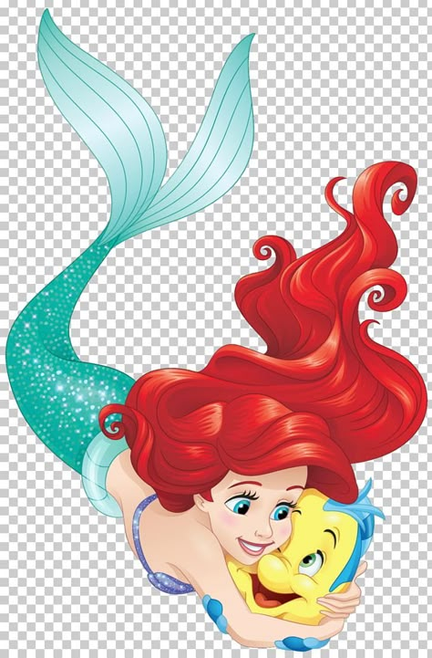 Mermaid Images Free, Mermaid Png Free, Flounder Ariel, Mermaid Topper, Birthday Character, Little Mermaid Birthday Cake, Little Mermaid Cake Topper, Little Mermaid Wallpaper, Mermaid Png