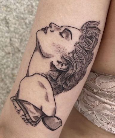 Madonna Tattoo Singer, Madonna Tattoo, Madonna Songs, Madonna Material Girl, Madonna Like A Virgin, Madonna True Blue, Song Tattoos, Pop Art Tattoos, Madonna Art